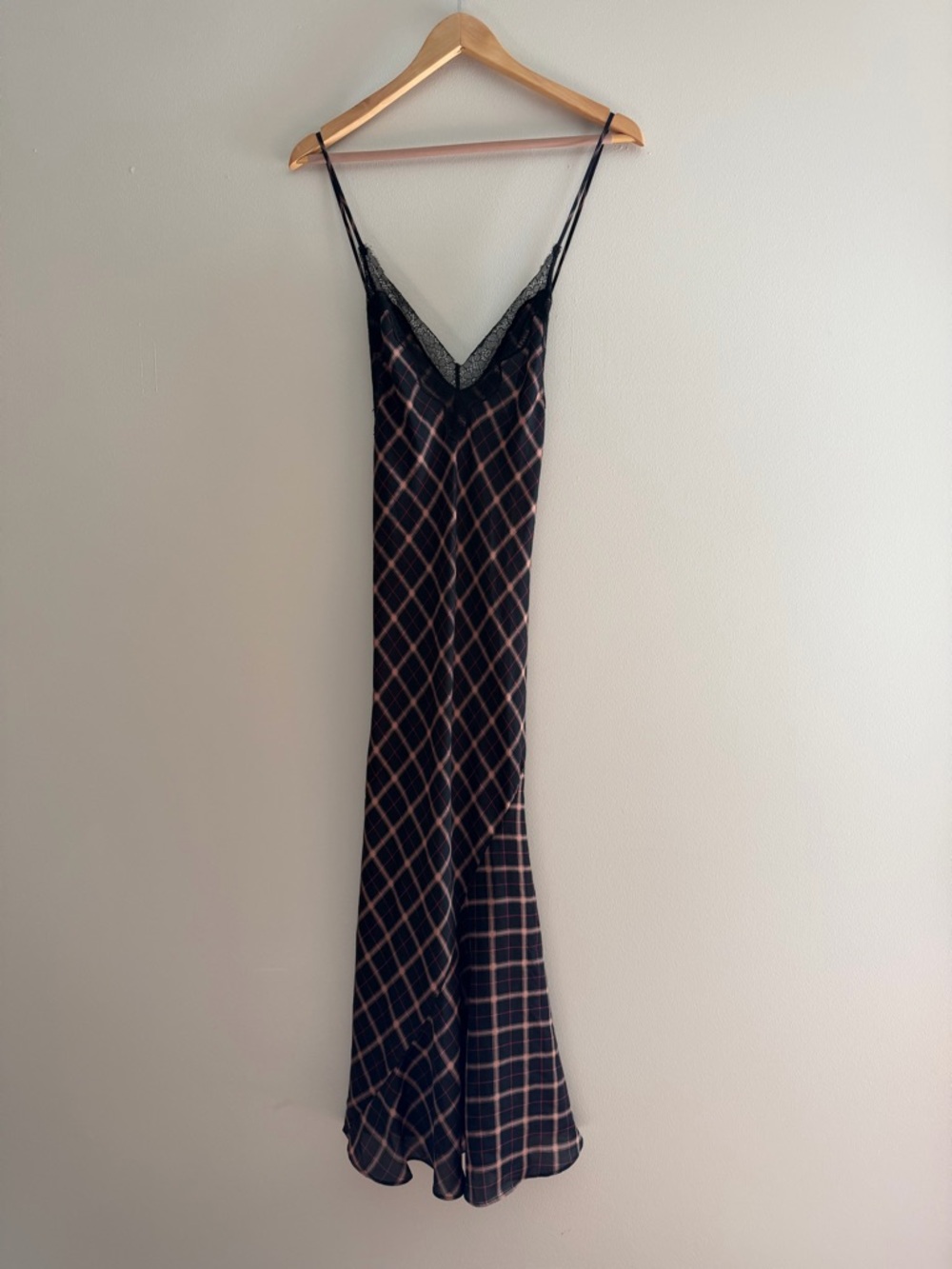 Victoria's Secret plaid slip/dress feminine adjustable straps size large - Picture 3 of 9